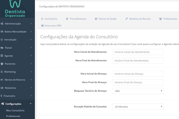 Bloqueio do Hor�rio de Almo�o