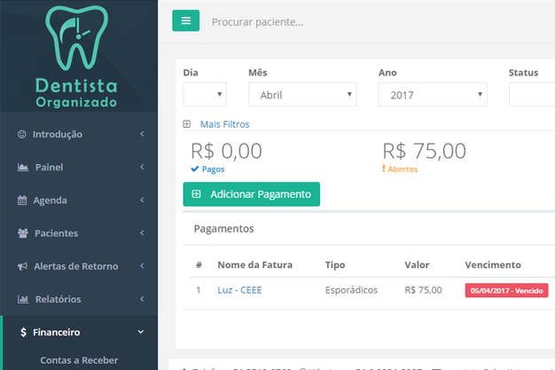 Organize seus gastos e gere economia no seu consult�rio