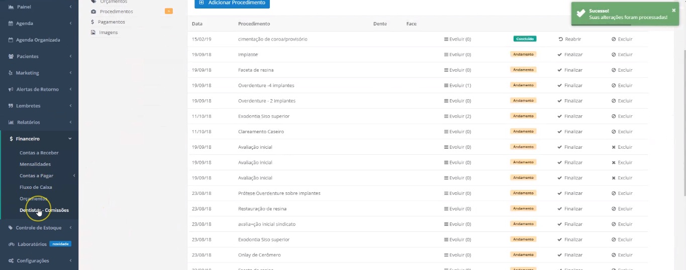 Comiss�es para dentistas