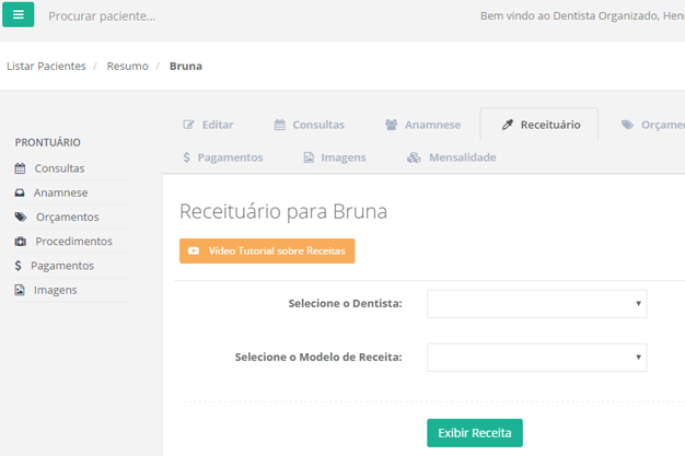 Modelo de Receita Odontol�gica
