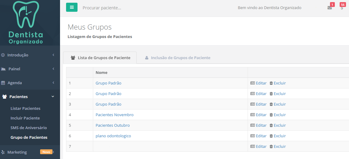 Grupos de Pacientes Odontol�gicos